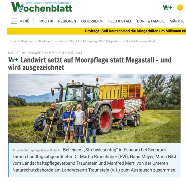 Landwirt setzt auf Moorpflege statt Megastall – und wird ausgezeichnet